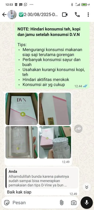 Screenshot ulasan WhatsApp